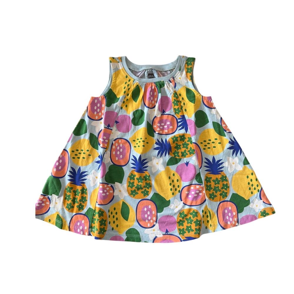 Tea Collection Tropical Fruit Print Swing Dress Girls 12-18M